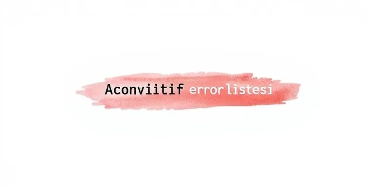 Cognitif Hata Listesi